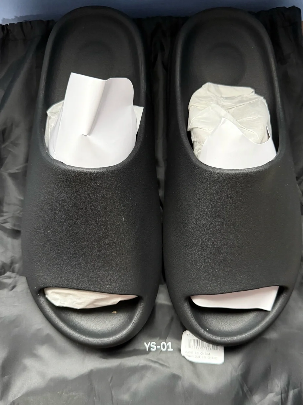 ❌SOLD❌ YZY YS-01 Black Slides Size 12 NEW w/ Dust Bag Yeezy